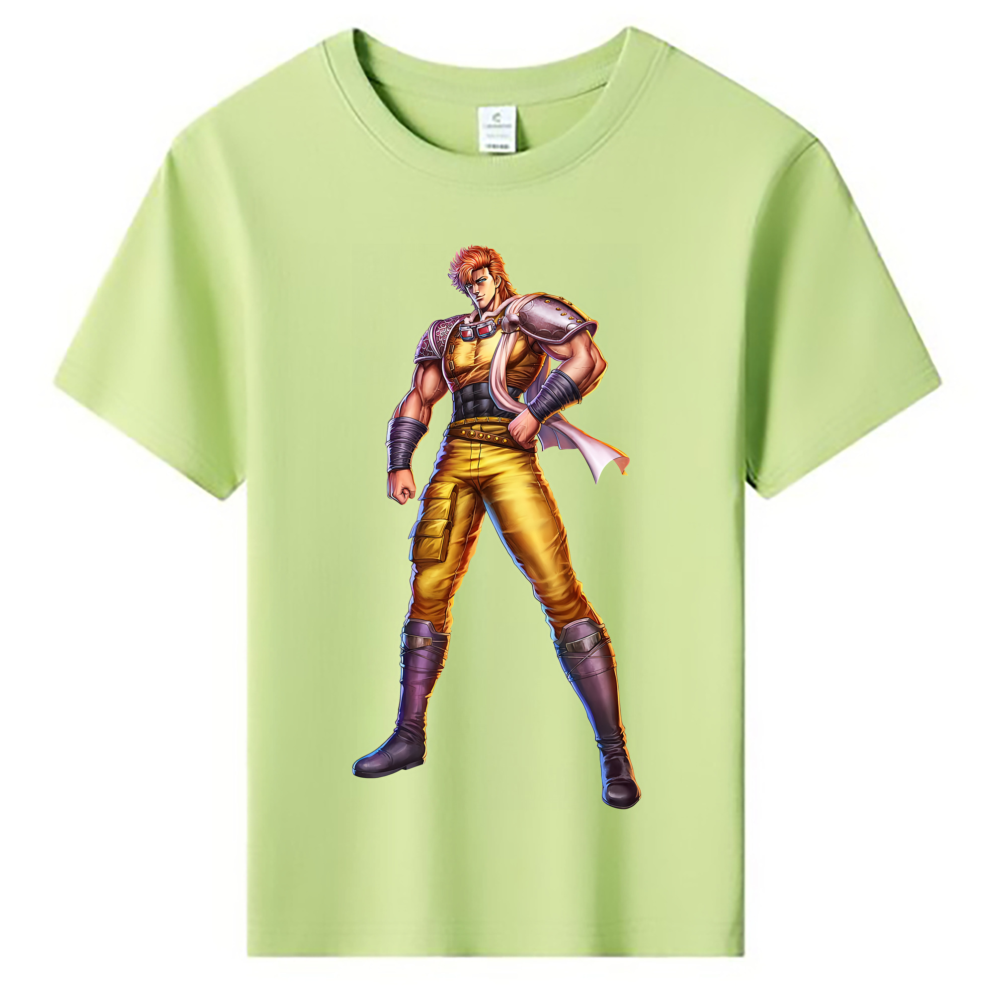（画像用） 北斗の拳 Fist of the North Star 綿100％キッズTシャツ（フロントプリント）